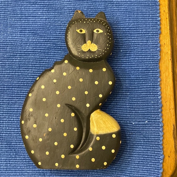 Vintage Wooden Cat - Picture 2 of 7